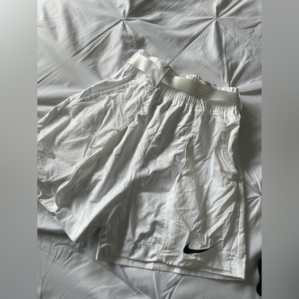 Nike White Sports Shorts